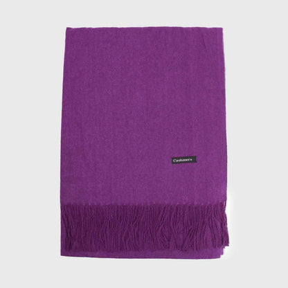 Bufanda Cashmere Peluda Lisa
